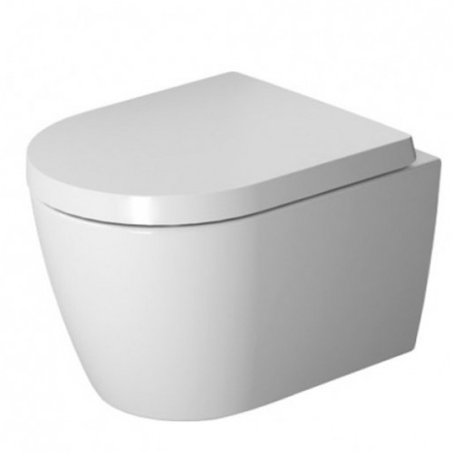 Duravit ME by Starck Compact Rimless pakabinamo unitazo su lėtai nusileidžiančiu dangčiu komplektas
